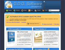 Tablet Screenshot of gdgsoft.com